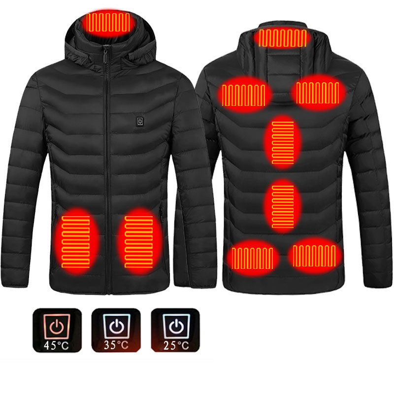 dccae3ba-14b5-4c7d-919e-774436395397.jpg Winter Heated Jacket USB Electric Cotton Coat Zip-up Heater Thermal Clothing Heating Vest For Men - Image 1
