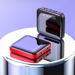 Mini Power Bank 20000 MAh Portable Mirror Digital Display Power Bank - Image 3