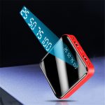 Mini Power Bank 20000 MAh Portable Mirror Digital Display Power Bank - Image 6