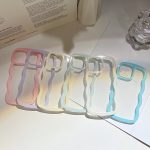 Wave Border Mobile Phone Case Solid Color Simple Candy Color - Image 4