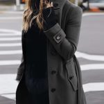Autumn Winter New Woolen Coat Women's Slim Fit Cardigan Large Coat Women Long Sleeve Single Breasted Stand Collar Woolen Coat - Image 4