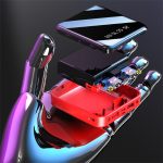 Mini Power Bank 20000 MAh Portable Mirror Digital Display Power Bank - Image 2