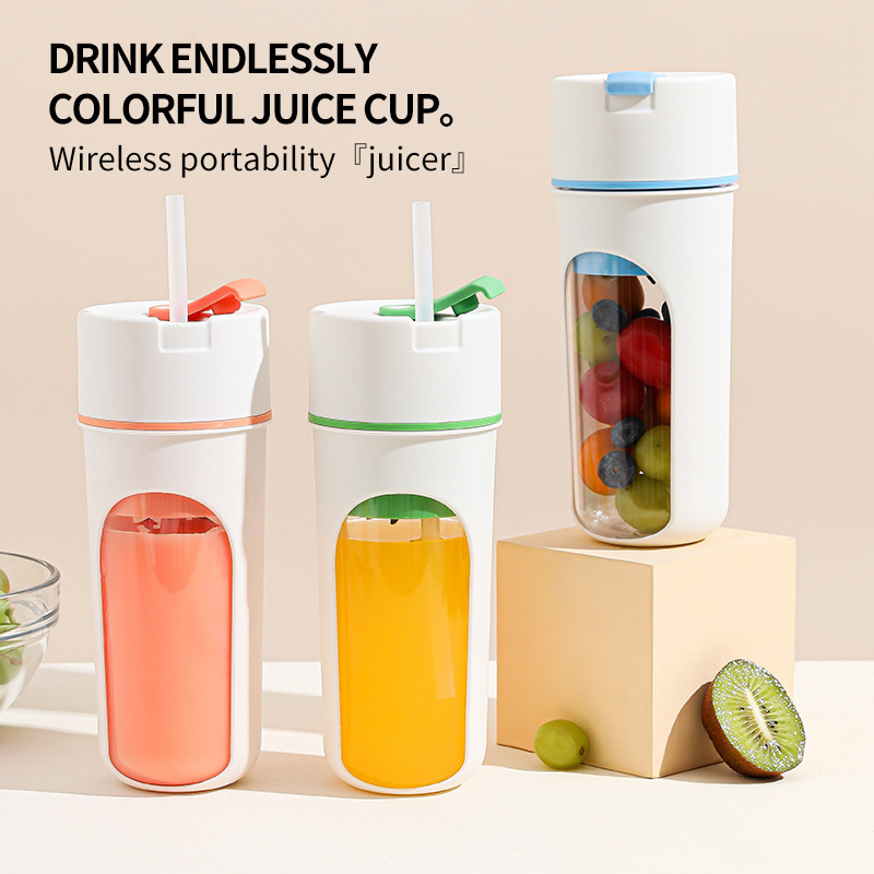 90a9b781-377f-4399-bd27-68873639a13e.jpg Kitchen Electric Juicer USB Charging Wireless Juices Blender Fruit Orange Mixer Squeezer Machine Ice Crush Cup Food Processor - Image 1