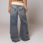 Loose-fitting Straight-leg Jeans With Pockets Fashion Casual Trousers Street-style Pants Women's Clothing - Image 3