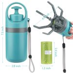 Portable Lightweight Dog Pooper Scooper With Built-in Poop Bag Dispenser Eight-claw Shovel For Pet Toilet Picker Pet Products - Image 3
