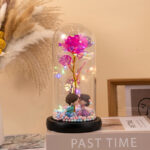 Eternal Rose LED Light Foil Flower In Glass Cover Night Lights Valentines Day Gifts Lamp Decor For For Home Bedroom Wedding Gift Valentine's Day Gifts - Image 4