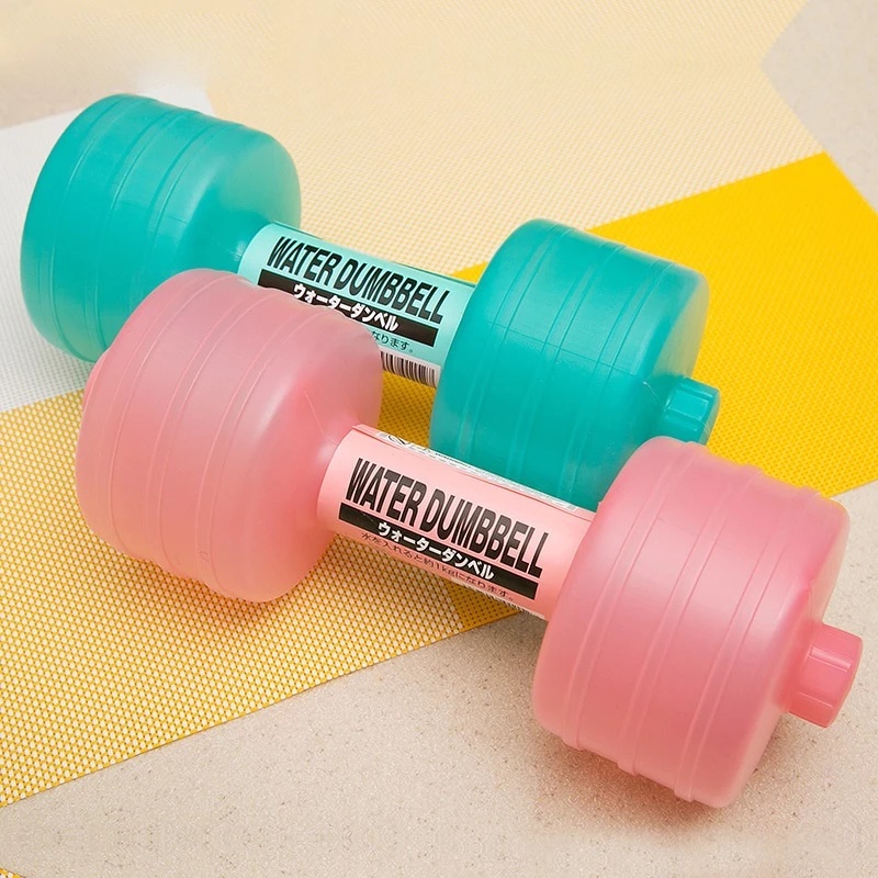 1618475813758-1.jpg Body Building Water Dumbbell Weight Dumbbells Slimming Fitness Gym Equipment Yoga for Training Sport Plastic Bottle Exercise - Image 1