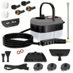 Handheld Steam Cleaner, Steamer For Cleaning, 2500W Pressurized Steam Cleaner With 1.2L Water Tank And 12 Attachments, Portable Steamer Cleaner For Home Car Kitchen Bathroom Furniture Tile Grout - Image 5