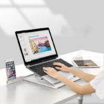 New Laptop Stand Multifunctional Folding Lift Portable Laptop Stand Monitor Increase Rack Aluminum Alloy Base - Image 4