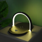 3 In 1 Foldable Wireless Charger Night Light Wireless Charging Station Stonego LED Reading Table Lamp 15W Fast Charging Light - Image 3