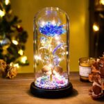 Eternal Rose LED Light Foil Flower In Glass Cover Night Lights Valentines Day Gifts Lamp Decor For For Home Bedroom Wedding Gift Valentine's Day Gifts - Image 5