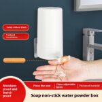Soap Grinder Dispenser Soap Box Wall Mounted Dry Organizer Box Soap Powder Grinding Box For Restaurant Kitchen Office Gyms Hotel - Image 3