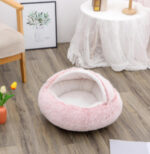 2 In 1 Dog And Cat Bed Pet Winter Bed Round Plush Warm Bed House Soft Long Plush Pets Bed Pet Products - Image 5
