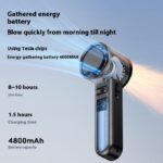 Refrigeration Handheld Turbo Fan Mini Portable Hand Fan, USB Rechargeable Personal Fan, Small Pocket Fan - Image 3