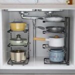 Pot Storage Kitchen Stainless Steel Storage Rack Pot Rack - Image 2