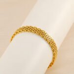 Women's Chain Bracelet Business Casual Golden Silver Metal Bracelet Jewelry - Image 3