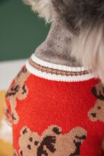 Dog Cat Sweater Preppy Style V-neck Striped Vest Pet Puppy Winter Warm Clothes Apparel For Dogs Cats - Image 5