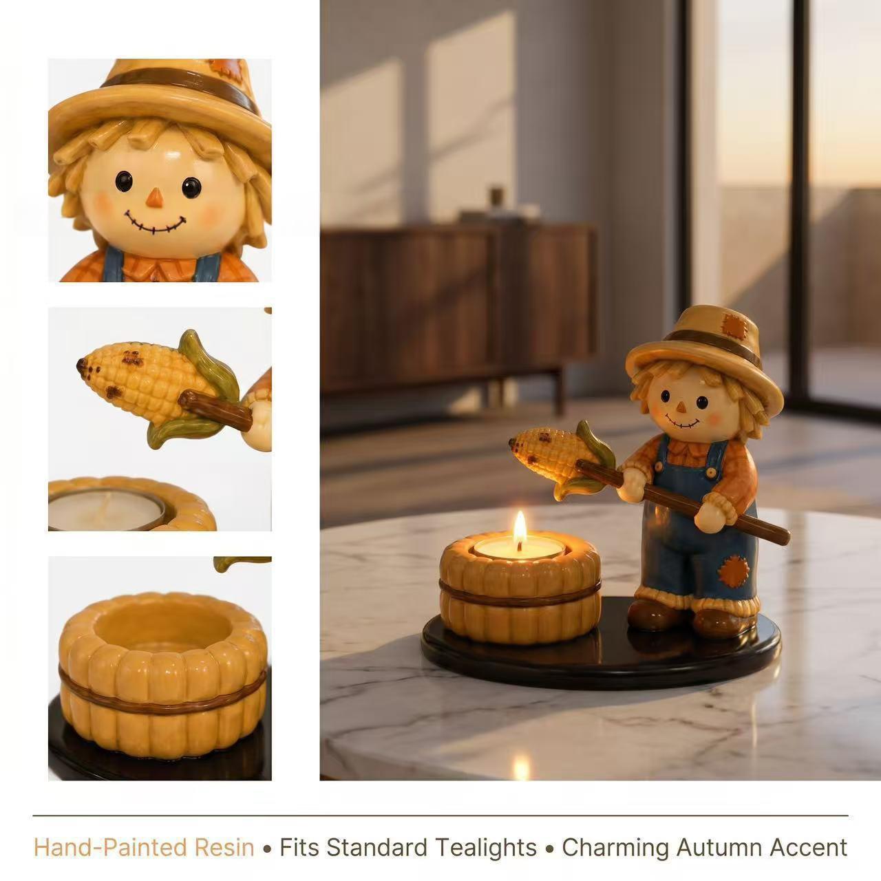 7e0fee3e-e264-47cf-8df4-f8d092dac9e3_water.jpeg Halloween Campfire Tealight Holder Multi-Purpose Resin Candle Holder Figurine Reusable Craft Figurine Ornaments Gift For Friend - Image 1