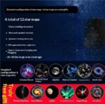 Projection Night Light - USB Powered Starry Sky Lamp for Bedroom Nursery Ambient Lighting - Image 2