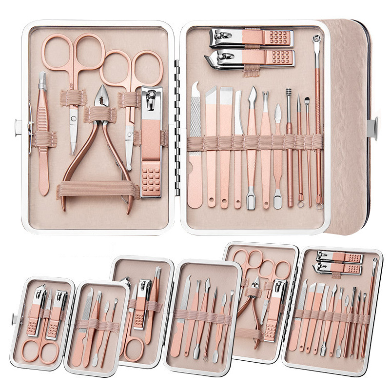 82be6d3d-2a51-4cca-a503-6dedb6e1c09a.jpg Professional Scissors Nail Clippers Set Ear Spoon Dead Skin Pliers Nail Cutting Pliers Pedicure Knife Nail Groove Trimmers - Image 1