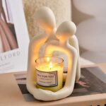 Heartwarming Loving Couple Resin Statue - A Timeless Modern Home Decor Accent For Bookshelves, Office Desks, And Nightstands Valentine's Day Gift - Image 2