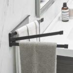 Nordic Bathroom Non-perforated Towel Rack Bathroom - Image 4