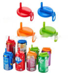 Soda Can Lid Straw Soda Can Lid Cola Cans Cup Lid Reusable Can Stopper For Soda Beer Drinks Juice Coke Beverage Cap Fits Standard Coke Can - Image 4