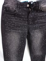 Ins Shiny Straight Jeans With Pockets Fashion Loose Wide-leg Pants For Women Street-style Trousers - Image 4