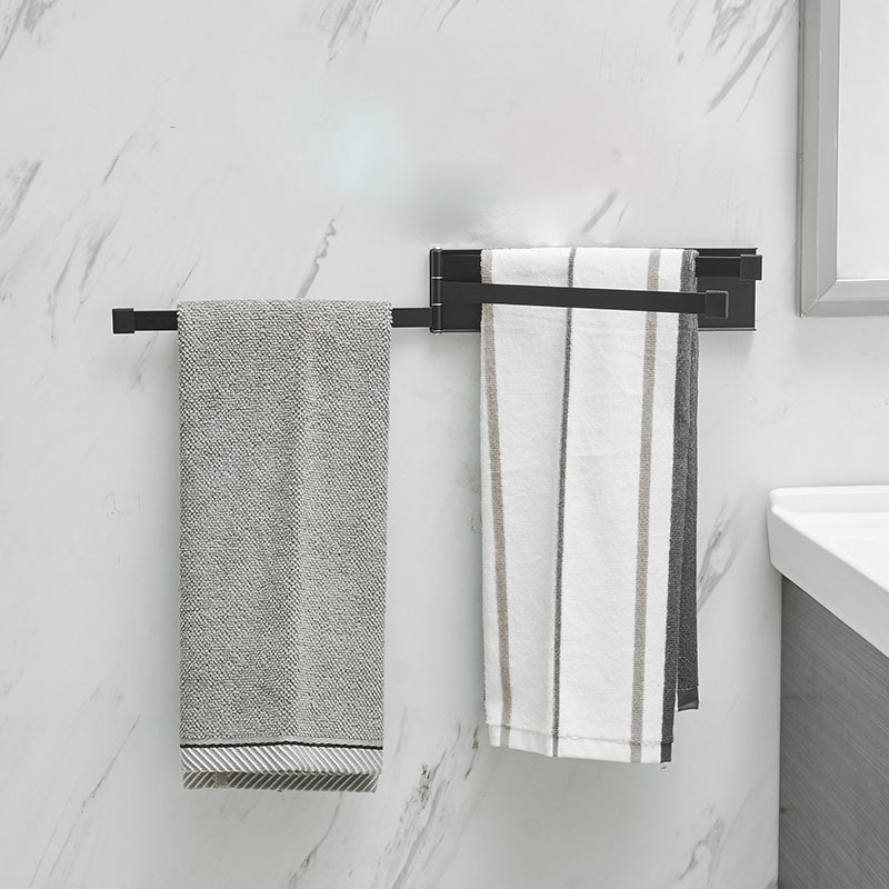 ad9d0c3c-e4e7-43d8-9e08-fae0f78ce8e9.jpg Nordic Bathroom Non-perforated Towel Rack Bathroom - Image 1