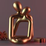 Heartwarming Loving Couple Resin Statue - A Timeless Modern Home Decor Accent For Bookshelves, Office Desks, And Nightstands Valentine's Day Gift - Image 3