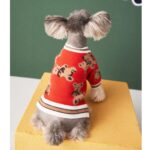 Dog Cat Sweater Preppy Style V-neck Striped Vest Pet Puppy Winter Warm Clothes Apparel For Dogs Cats - Image 6