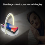 3 In 1 Foldable Wireless Charger Night Light Wireless Charging Station Stonego LED Reading Table Lamp 15W Fast Charging Light - Image 4