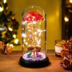Eternal Rose LED Light Foil Flower In Glass Cover Night Lights Valentines Day Gifts Lamp Decor For For Home Bedroom Wedding Gift Valentine's Day Gifts - Image 6