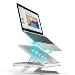 New Laptop Stand Multifunctional Folding Lift Portable Laptop Stand Monitor Increase Rack Aluminum Alloy Base - Image 5