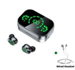 YD03 Wireless Bluetooth-compatible Headset TWS Large Screen Smart Digital Display In Ear Breathing Light - Image 5