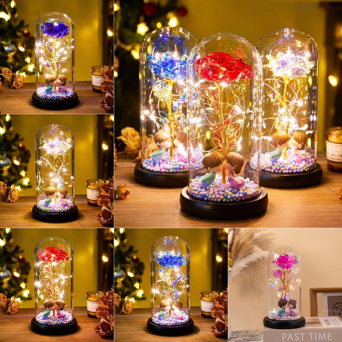 fc0fe126-f2ce-48ee-b1ce-d4e08b7b9ff6.jpg Eternal Rose LED Light Foil Flower In Glass Cover Night Lights Valentines Day Gifts Lamp Decor For For Home Bedroom Wedding Gift Valentine's Day Gifts - Image 1