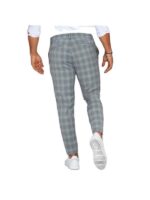 Plaid Print Pants Men's Casual Trousers Loose And Thin - Image 5