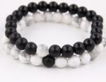 Handmade Black Lava Seven Chakra Healing Balance Beaded Bracelet - Image 5