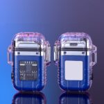 Transparent Shell Double Arc Lighter  Waterproof And Windproof Outdoor Lighter Lighting Multi-purpose Electronic Cigarette Lighter - Image 5