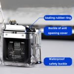 USB Lighter Windproof Double ArcLighter Cigarette Lighter Transparent Shell Waterproof Electronic Pulse Lighters - Image 3