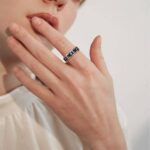 Stainless Steel Rotatable Spinner Ring Moon Stars Relieve Anxiety Rings - Image 4