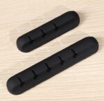 Silicone USB Cable Winder Desktop Cable Organizer Management Multipurpose Clips Cables Protector For Wired Headphones - Image 6