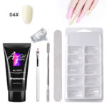 Painless Extension Gel Nail Art Without Paper Holder Quick Model Painless Crystal Gel Set - Image 6