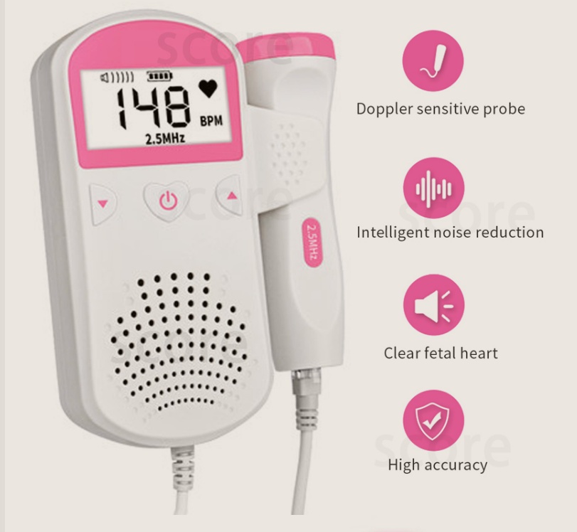 3118040436705.jpg Fetal Heart Rate Monitor Home Pregnancy Baby Fetal Sound Heart Rate Detector - Image 1