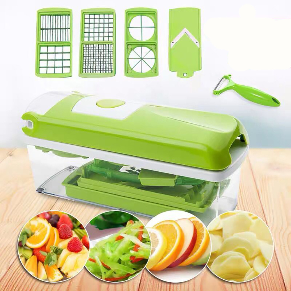 35fe65e4-8225-4536-ae34-a96029c33109.jpg 12pcs Multifunctional Vegetable Chopper Handle Food Grate Food Chopper Vegetable Slicer Dicer Cut Kitchen Gadgets - Image 1