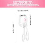 Heated Eyelash Curler Electric Temperature Control Mini Eyelash Curler Electric Portable Charging - Image 9