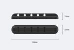 Silicone USB Cable Winder Desktop Cable Organizer Management Multipurpose Clips Cables Protector For Wired Headphones - Image 3