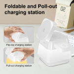 4 In 1 Rotatable Colorful Lighting Wireless Charger Stand For Phone 15 14 13 12 Pro Max 8 7 Holder Magnetic Fast Charging Station - Image 4