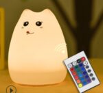 Silicone Touch Sensor LED Night Light For Children Baby Kids - Image 7