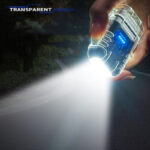 Transparent Shell Double Arc Lighter  Waterproof And Windproof Outdoor Lighter Lighting Multi-purpose Electronic Cigarette Lighter - Image 3